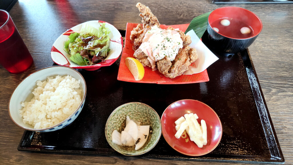 紅生姜タルタルチキン南蛮定食